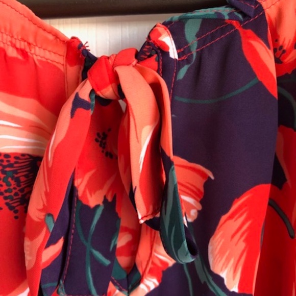 Orange and Purple Sleeveless Top - Picture 4 of 5